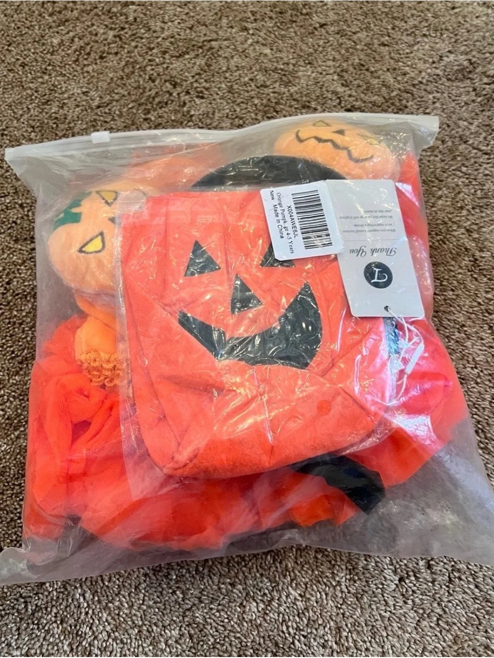 Girl’s Halloween Pumpkin Dress